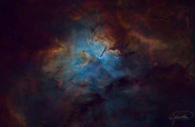 NGC 6823 – Nuages cosmiques (sans étoiles) - Tirage Prestige